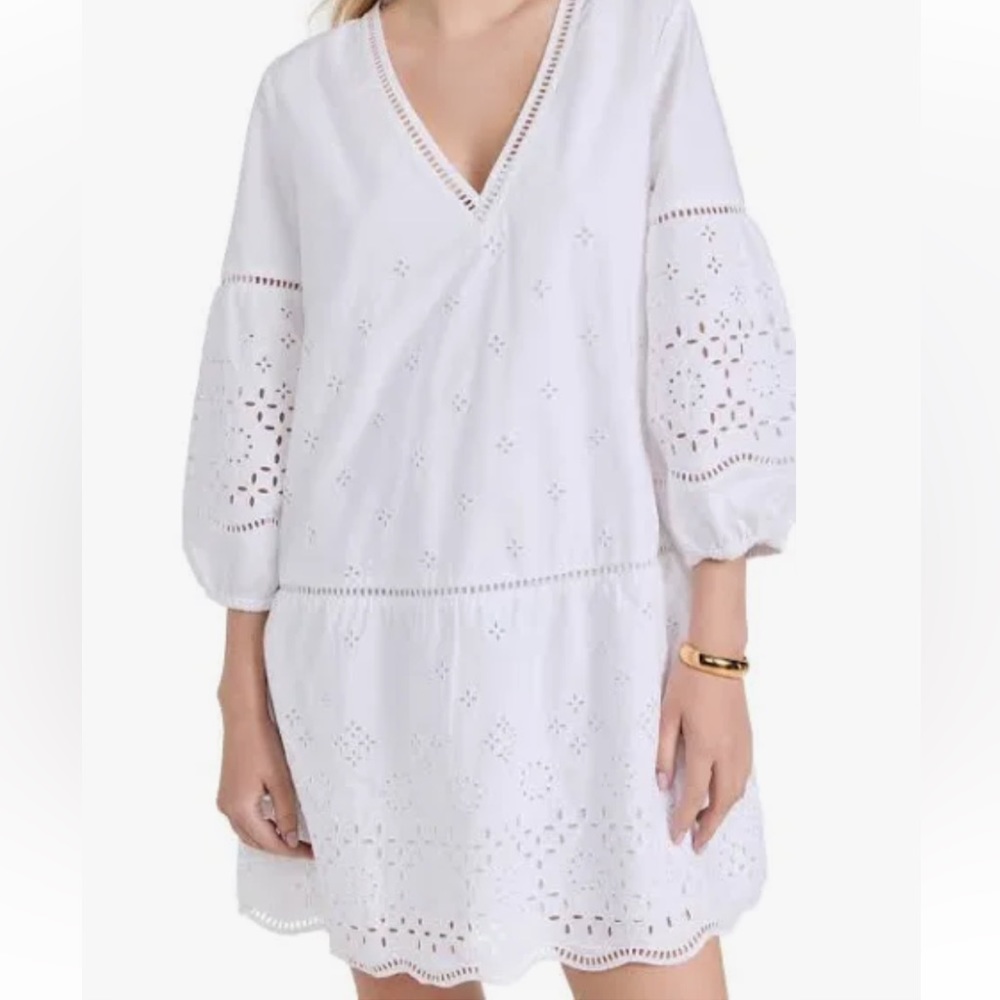CLUB MONACO Eyelet Mini Dress Size Small - Picture 15 of 15